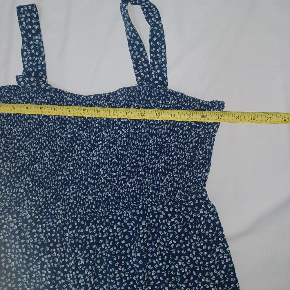DAKOTOO women 2XL Blue Floral Women's Jumpsuit - Picture 13 of 16